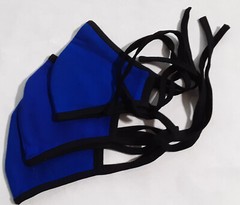 3-pack – Face Mask – Teens Youth Small – Unisex Cotton Blue Washable