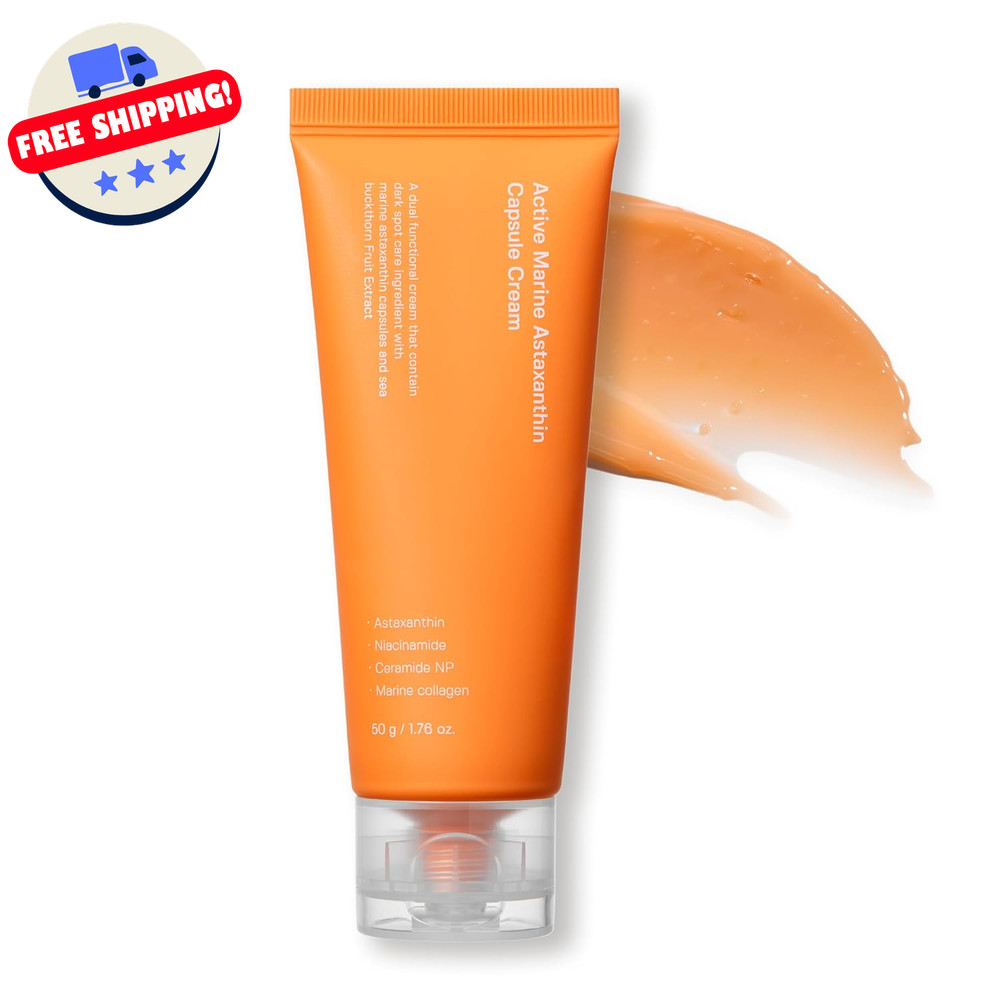 Skin Serum Active Marine Astaxanthin Capsule Cream 50ml | Brightening Facial
