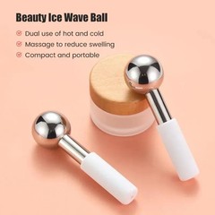Stainless Steel Ice Globes Cooling Facial Sticks Beauty Spa Skin Care Tools Fine