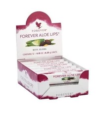 2 boxes of 12 Forever Living ALOE LIPS each with Jojoba & Beeswax Free shipping