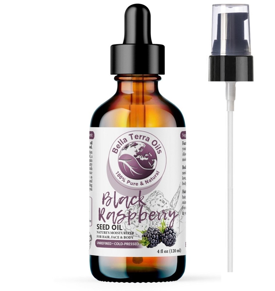 Black Raspberry Seed Oil: Cold-Pressed, Pure, For Skin and Hair Nourishment