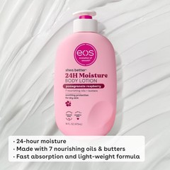 eos Shea Better Body Moisturizer – Pomegranate Raspberry, ideal for Dry Skin, 16
