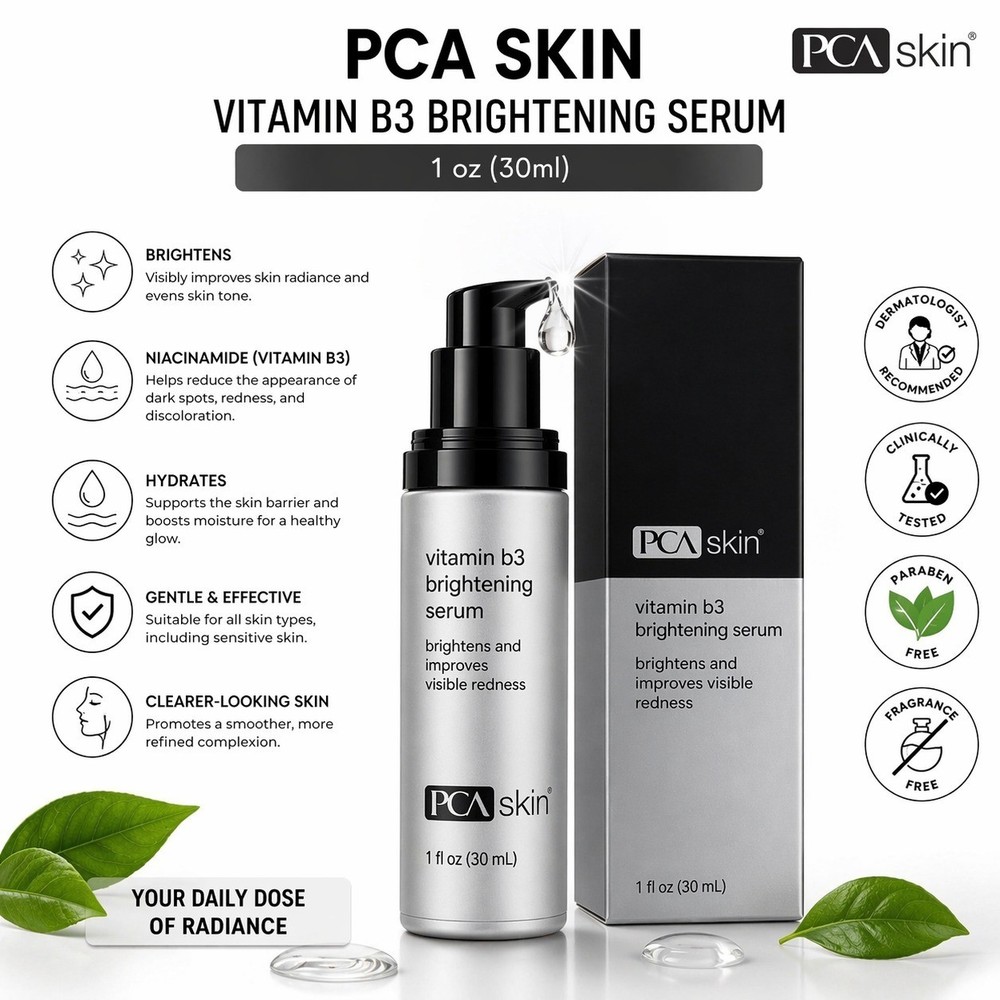 PCA Skin Vitamin B3 Brightening Serum 1 oz -30ml
