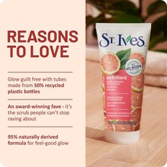 St. Ives Exfoliant Face Scrub – Skin-Brightening 5.07 Fl Oz (Pack of 1), Pink