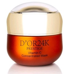 D’OR24K Prestige Vitamin C Concentrated Brightening Face Mask, Orange/Gold