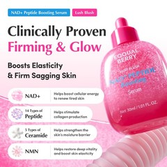 EQQUALBERRY NAD+ Peptide Boosting Serum | 14 Peptide Serum for Face, Neck & B…