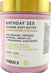 Truly Birthday Sex Shimmer Body Butter, Moisturizer, Vegan Cruelty-Free 6.7 Oz