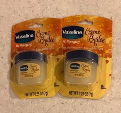 2PK Vaseline Lip Therapy Mini – 0.25 oz (7 g) – Creme Brulee