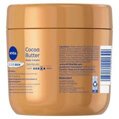 NIVEA Cocoa Butter Body Cream with Deep Nourishing Serum, Cocoa Butter Cream for