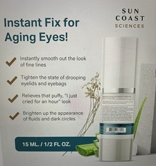 Sun Coast Sciences COMPLETE EYE SERUM All-in-One Eye Gel 0.5 oz NEW SEALED
