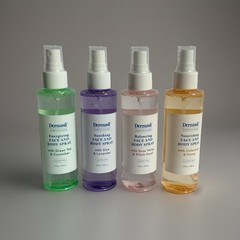 Dermasil Face & Body Spray 4 Pack Green Tea Aloe Rose Honey 5 oz Each