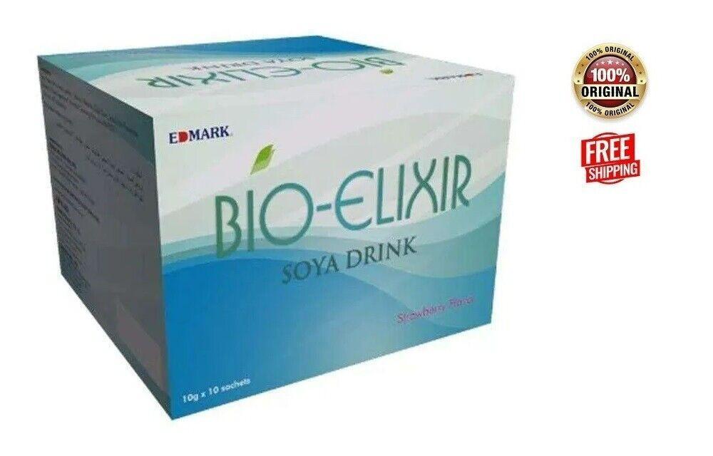 Bio Elixir – Natural Anti Aging Soya Drink by Edmark Intl – 10 Sachets Free Ship
