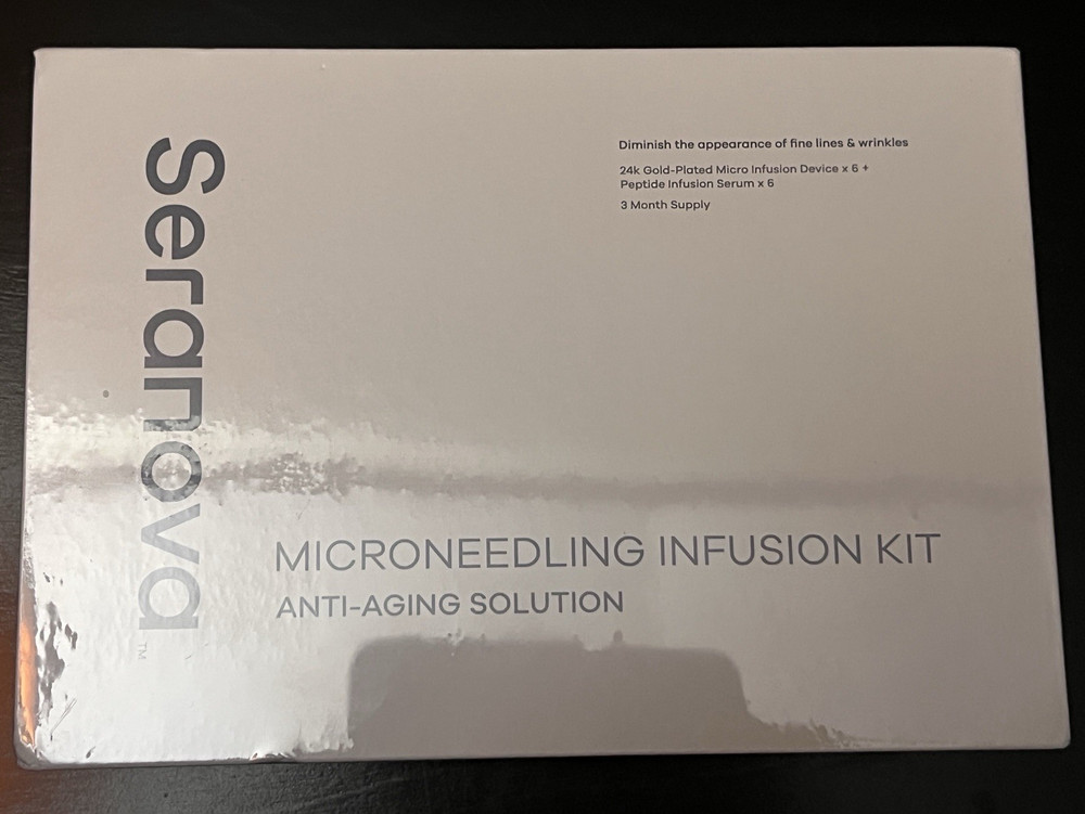 Seranova 24K Gold-Plated Microneedling Infusion Kit Serum 3 Month Supply