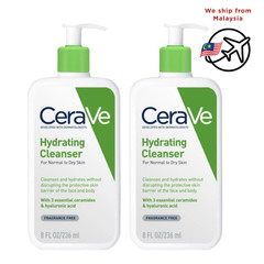 CeraVe Hydrating Cleanser | Suitable For Normal to Dry Skin 236ml – 2 Pack