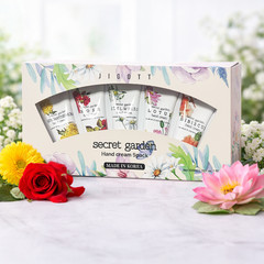 Jigott Secret Garden Hand Cream Set 5 Floral Scents 100 ml x 5