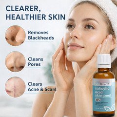 Salicylic Acid Skin Peel 10% 20% 30% Exfoliating Face Care Solution