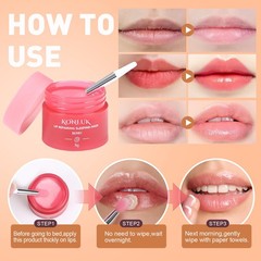 12 Pack Lip Sleeping Mask Set Overnight Skincare Hydrate Dry Lips Vitamin C