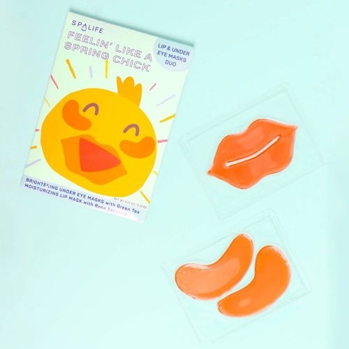 SpaLife Lip & Under Eye Mask Duo – Green Tea Rose Essence