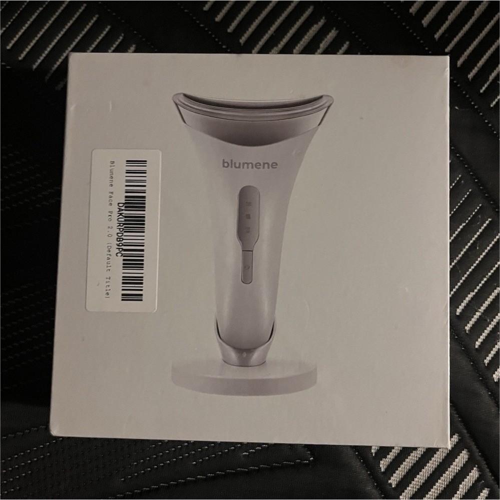 blumene Face Pro 2.0 Rechargeable USB Facial Massager 5-Speed, White