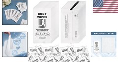 Travel Size No Rinse Face and Body Wipes, 50 Count – Gentle Cleansing Anytime