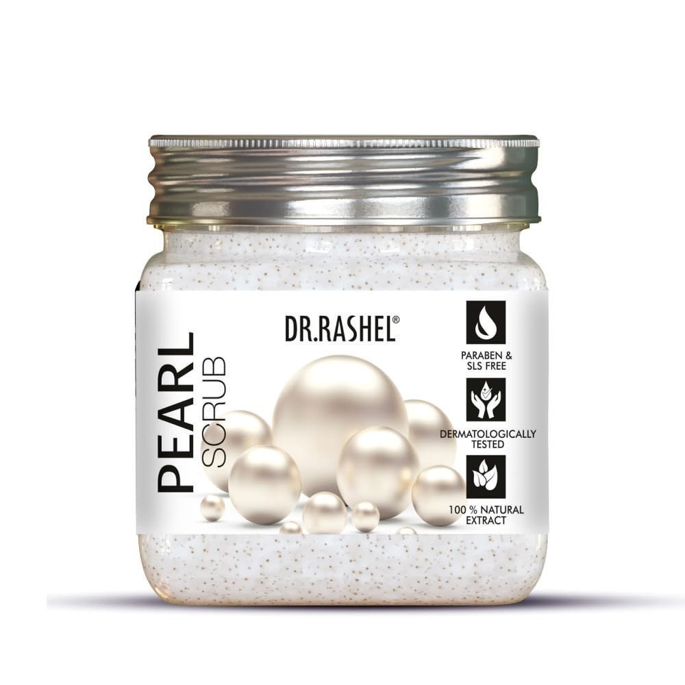 Dr. Rashel Pearl Face & Body Scrub | 380ml | Deep Exfoliation & Skin Brightening