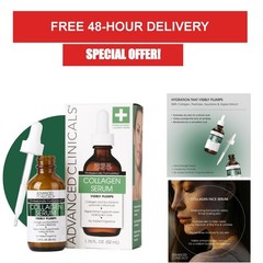 Advanced Clinicals Collagen Serum | Anti-Aging Peptide & Hyaluronic Acid
