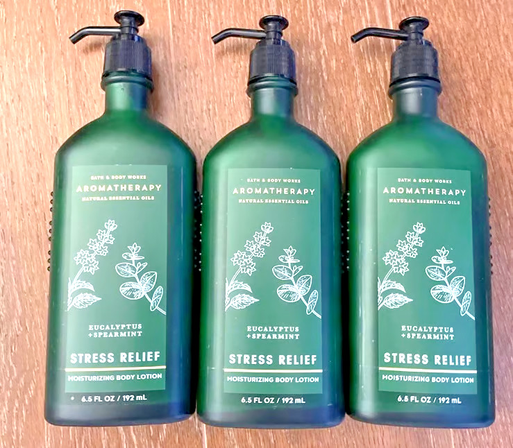 Bath & Body Works Aromatherapy Eucalyptus Spearmint Body LOTION 6.5oz (QTY 3)