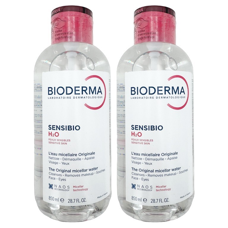 Bioderma Sensibio H2O Micellar Water Makeup Remover Cleanser 28.7oz – 2 Pack