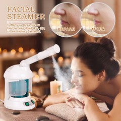 Facial Steamer Ozone Steamer with 360° Rotatable Arm Professional w/Bonnet Hood