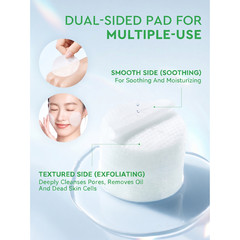 3pcs Glad2Glow Centella Salicylic Acid Acne Toner Pads Gentle Exfoliating Care