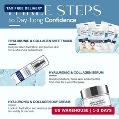 Hyaluronic Acid & Collagen Hydration Bundle – Dermatologist Tested, Ant