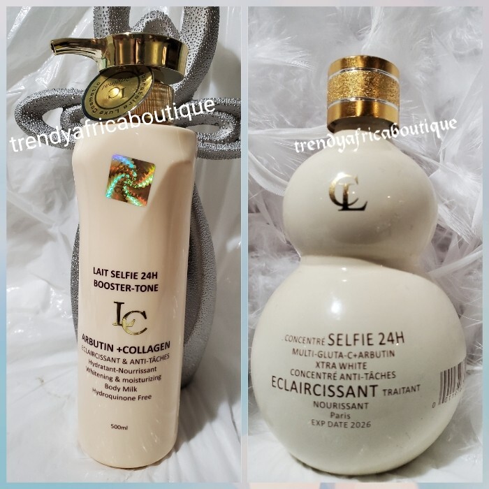 2 pcs. Lait SELFIE 24H BOOSTER TONE Body milk & serum