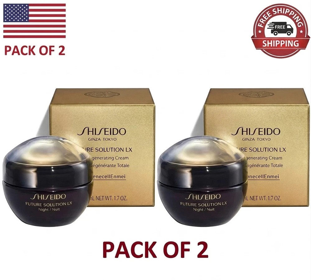 Shiseido Future Solution LX Total Regenerating Cream 50 ml/1.7 oz 2 Pack
