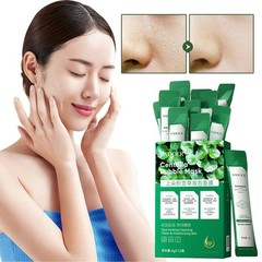 12pcs Face Bubble Sheet Masque Centella Bubble Mask (green)- Control Oil W3V9