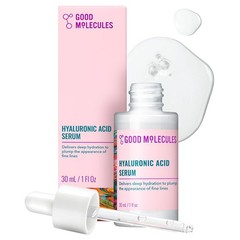 Good Molecules Hyaluronic Acid Serum 1% Hydrating Facial Moisturizer Skin Care