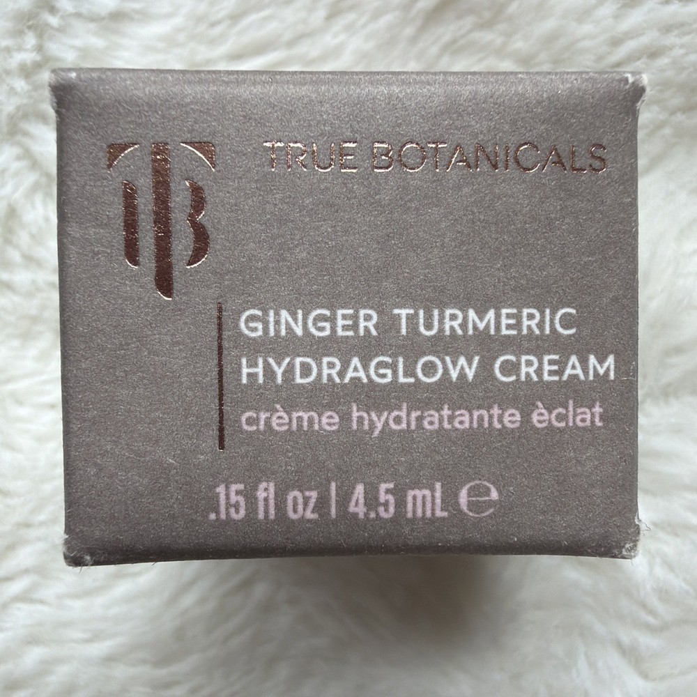 True Botanicals Ginger Turmeric Hydraglow Cream .15oz 4.5 ML Travel Size New