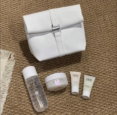 [AU STOCK] DIOR Skincare Gift Set Pouch Cleanser Lotion Serum Cream 5PC – WHITE