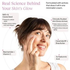 JiYu NAD+ Hydrating Face Moisturizer – Korean Anti-Aging Cream for Radiant, Firm