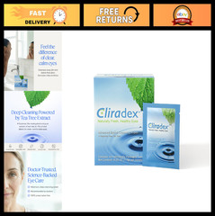 Natural Face & Eyelid Cleanser Wipes – Tea Tree Oil for Demodex, Blepharitis, MG