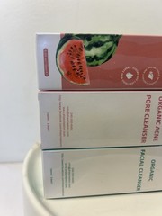Sha’s Organic Acne & Pore Skin Care Set Cleanser + Toner Watermelon 3.3oz