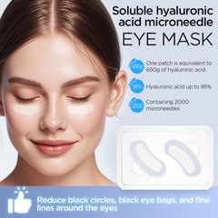 Hyaluronic Acid Microneedle Eye Patches for Anti Wrinkle,Fine Lines Moisturizing