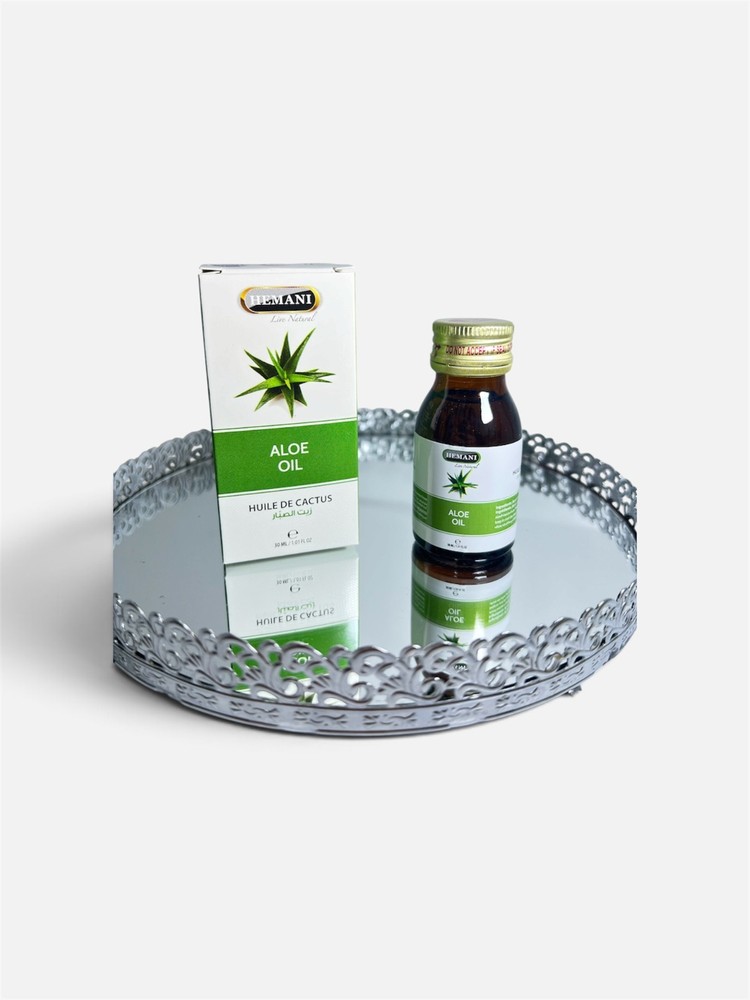 Hemani Aloe Vera Oil 100% Pure Organic Aloe Barbadensis Skin Hair Care 30ml