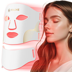 LED Light Therapy Mask Skin Care, Leds Face Mask & Neck Mask Red – Wavelength fo