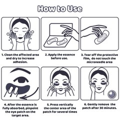 Hyaluronic Acid Microneedle Eye Patches for Anti Wrinkle,Fine Lines Moisturizing