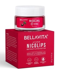 Bella Vita Organic NicoLips Lip Balm & Lip Scrub | Lip Balm for Dark Lips |