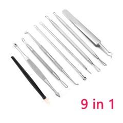Acne Needle Blackhead Remover Pimple Blemish Comedone Extractor Tweezer Tool Kit