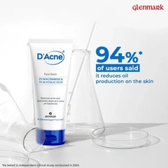 D’Acne Soft Face Wash 2% Niacinamide & 1% Glycolic Acid Men & women 100 ml