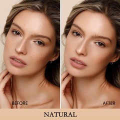 Cushion Foundation Concealer for Women, Face 1.5 Fl Oz (Pack of 1), Natural