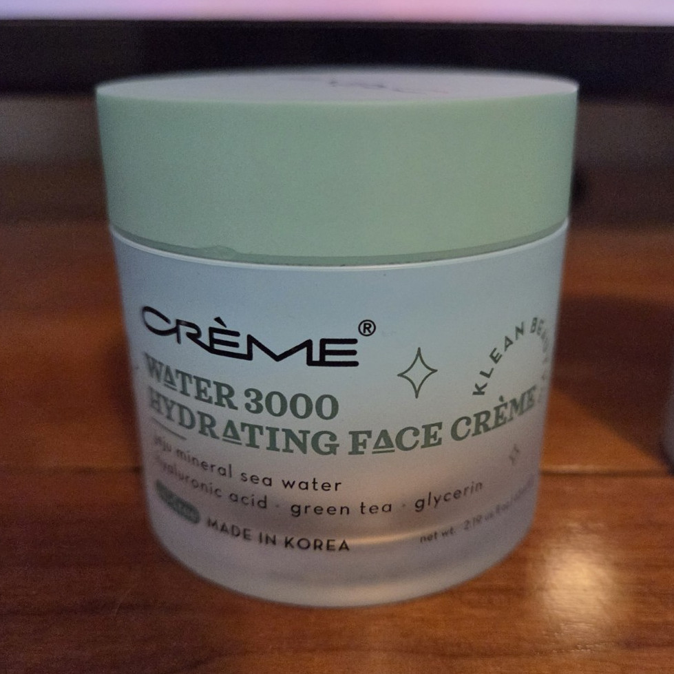 Crème Water 3000 Hydrating Oil-Free Face Moisturizer Cream 2.19 fl oz