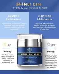 Felicemy Men’s Anti-Aging Face Cream Retinol Hyaluronic Acid 1.7 fl oz